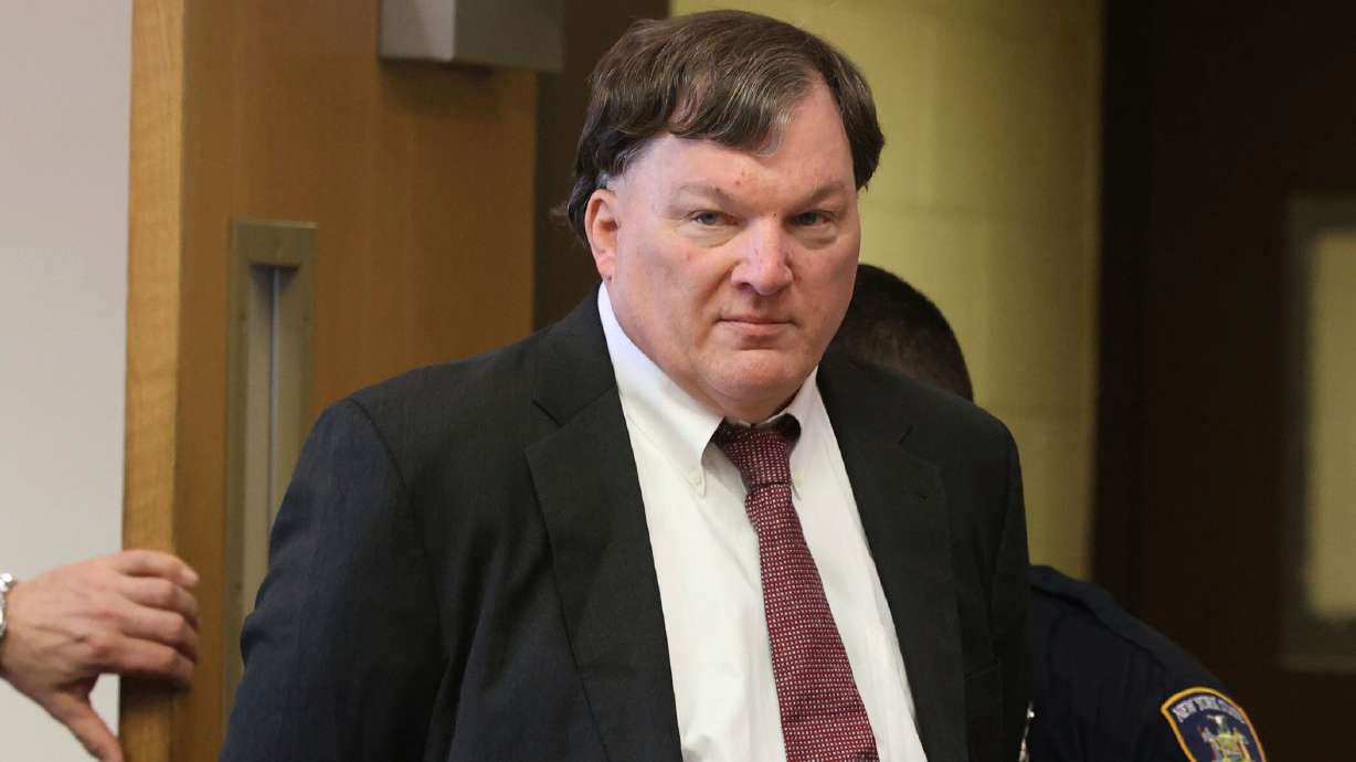 Rex Heuermann appears in Judge Timothy Mazzei's courtroom at Suffolk County Court in Riverhead, N.Y., for a status conference on Feb. 25, 2025. Heuermann pleaded guilty and confessed to killing an eighth woman on Wednesday.