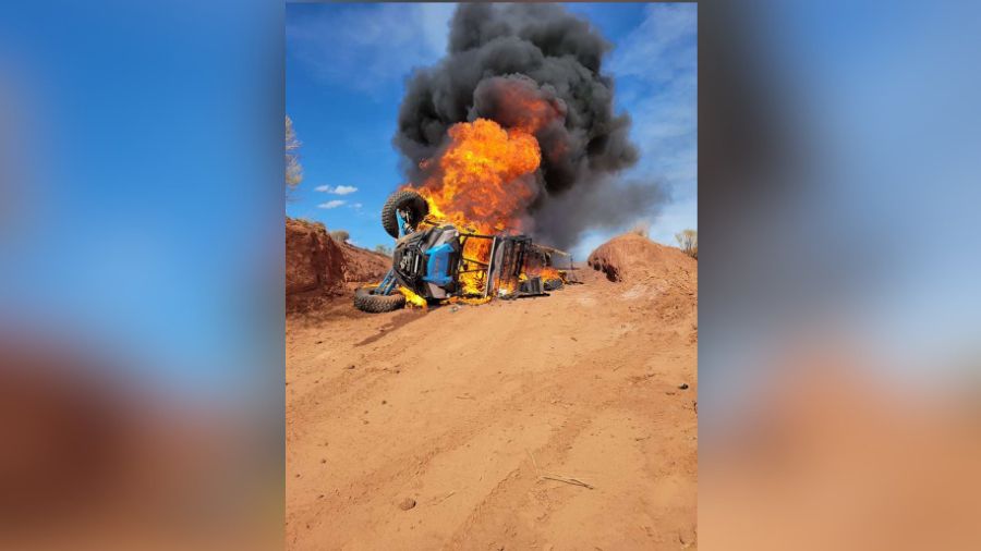 Fire captain's daughter critically burned in fiery southern Utah UTV crash