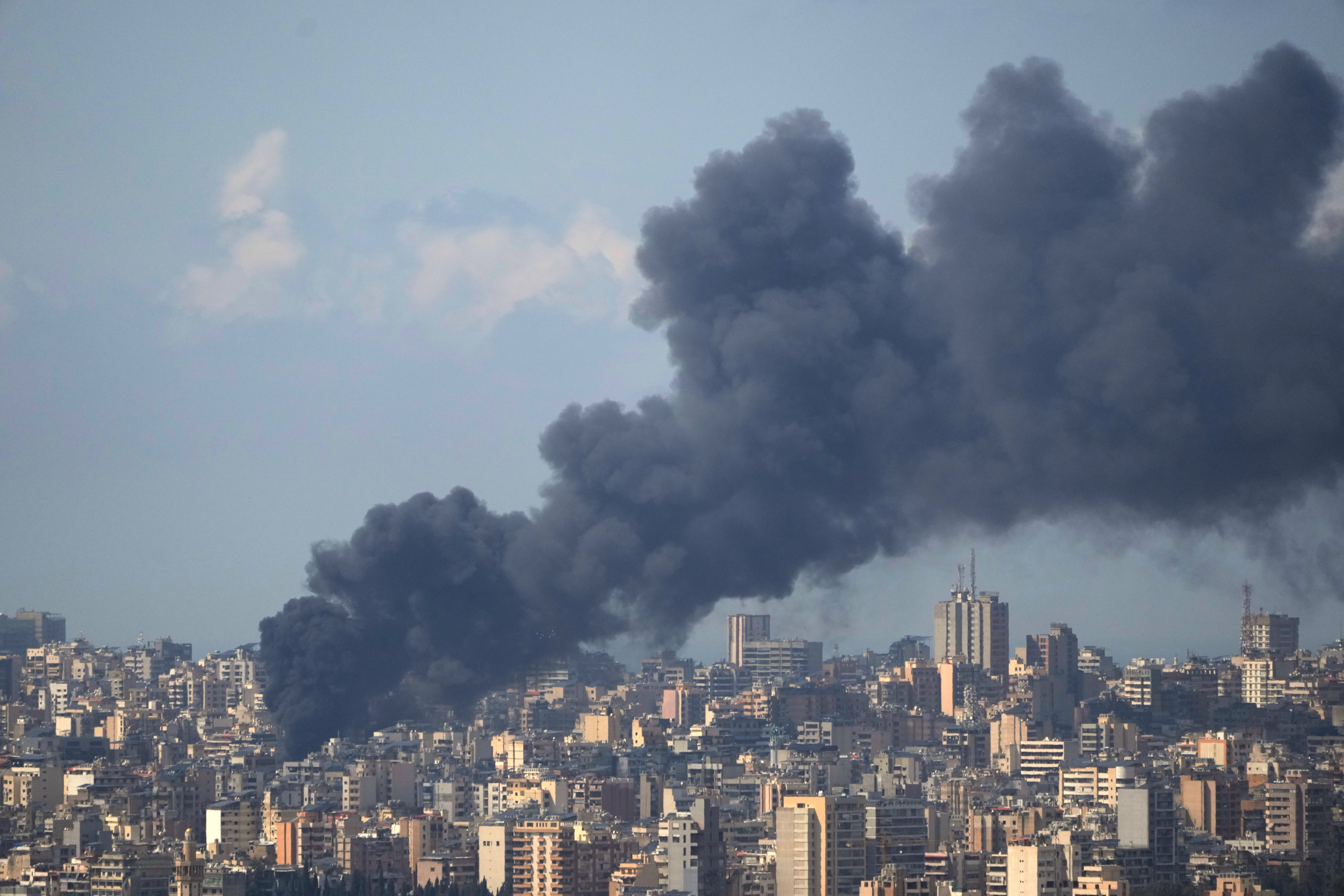 Israel strikes central Beirut without warning after saying Iran ceasefire doesn't apply there