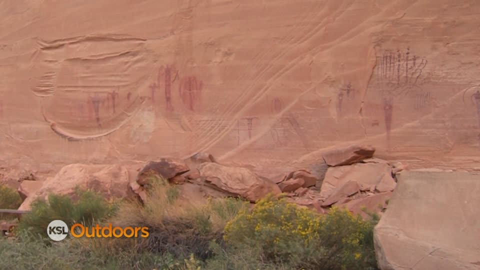 Utah Field Guide: Buckhorn Wash pictograph panel