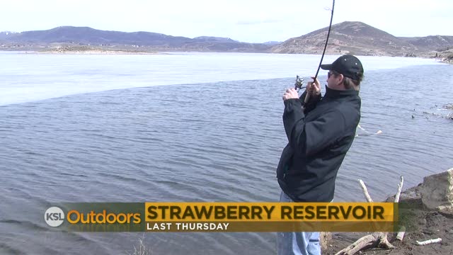 Ice melting on Strawberry Reservoir