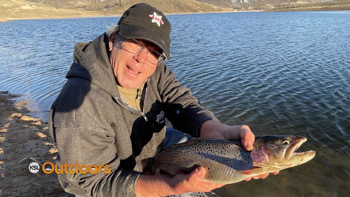 Fishing Ice Off at Strawberry Reservoir