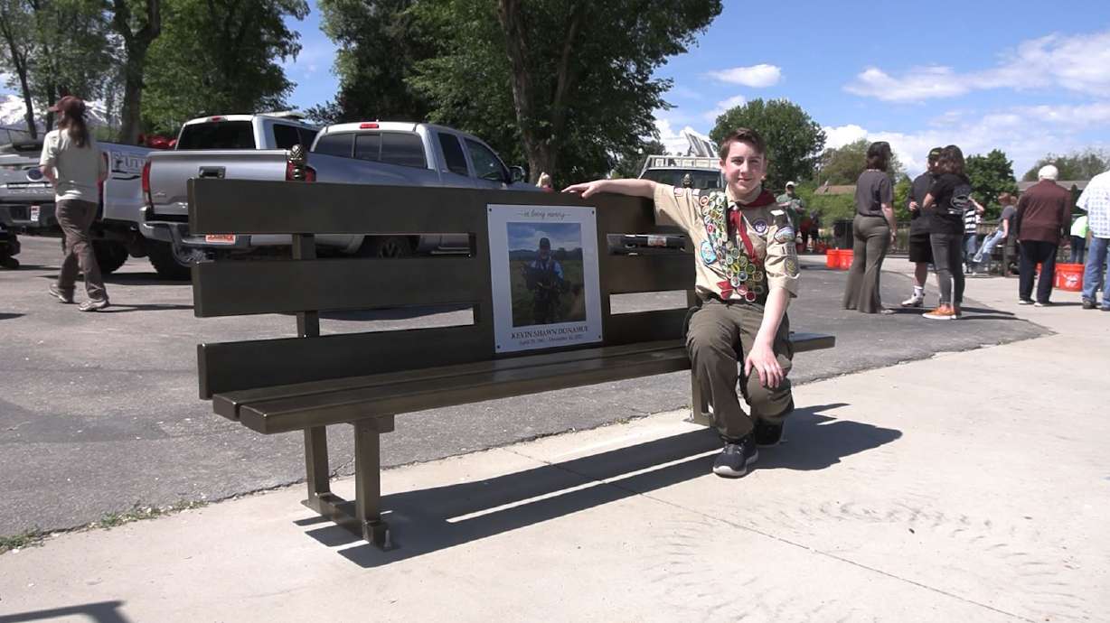 Kevin Donahue Memorial Bench Unveiled at Salem Pond Kid's Fishing Day