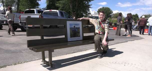 Kevin Donahue Memorial Bench Unveiled at Salem Pond Kid's Fishing Day