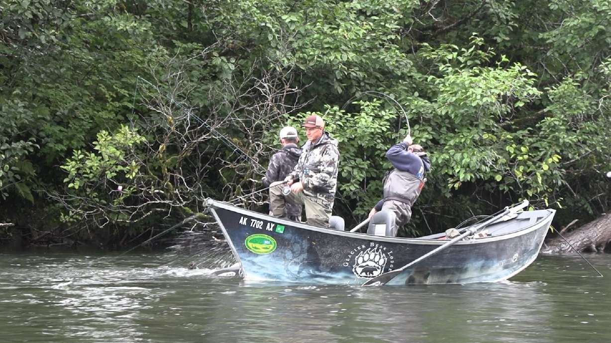 Salmon Fishing Alaska's Situk River with Glacier Bear Lodge