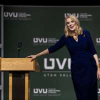 UVU calls Sharon McMahon a force for good. Critics call the choice 'tone deaf'
