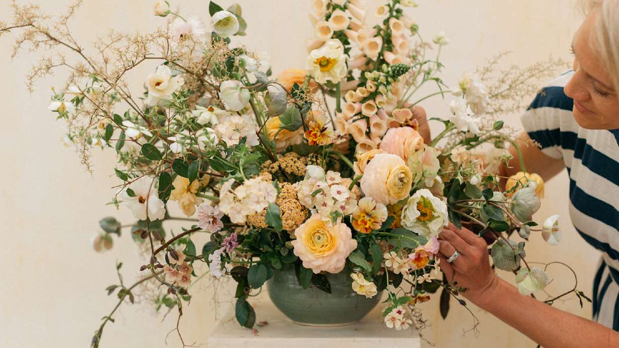 Chelsea Beutler, of Sunnyside Urban Flower Farm, was chosen to be a floral designer at this year's First Lady Luncheon.