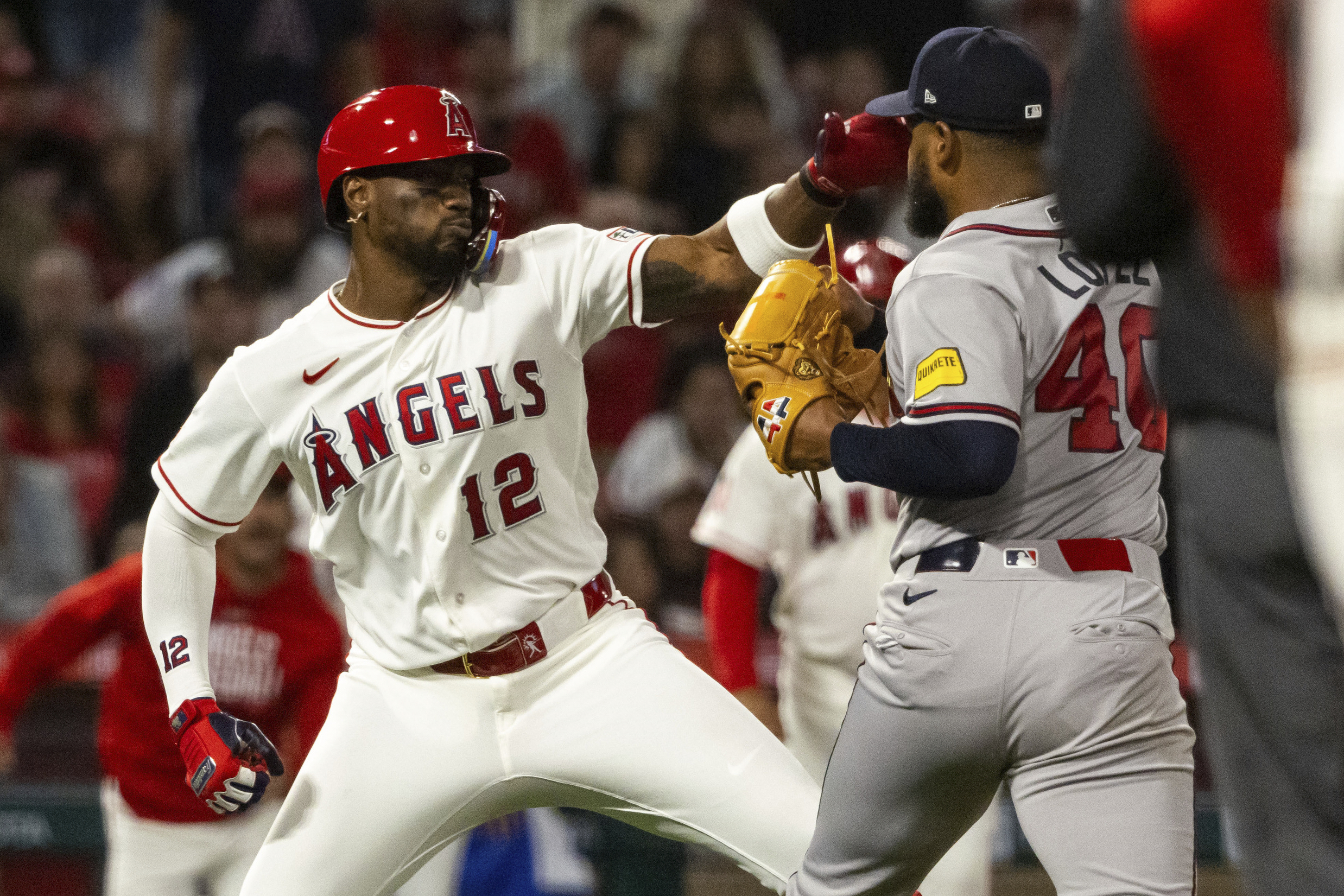 Angels' Jorge Soler and Braves' Reynaldo López receive suspensions following brawl