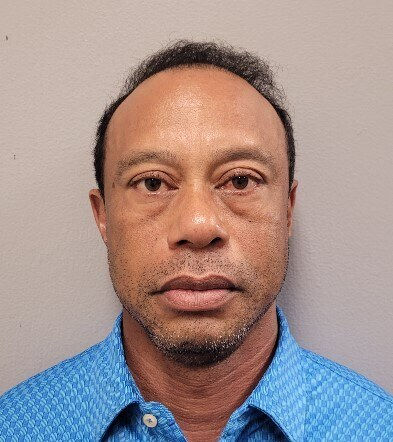 This handout photo provided by the Martin County Sheriff's Office shows Tiger Woods, in Stuart, Fla., Friday, March 27, 2026.