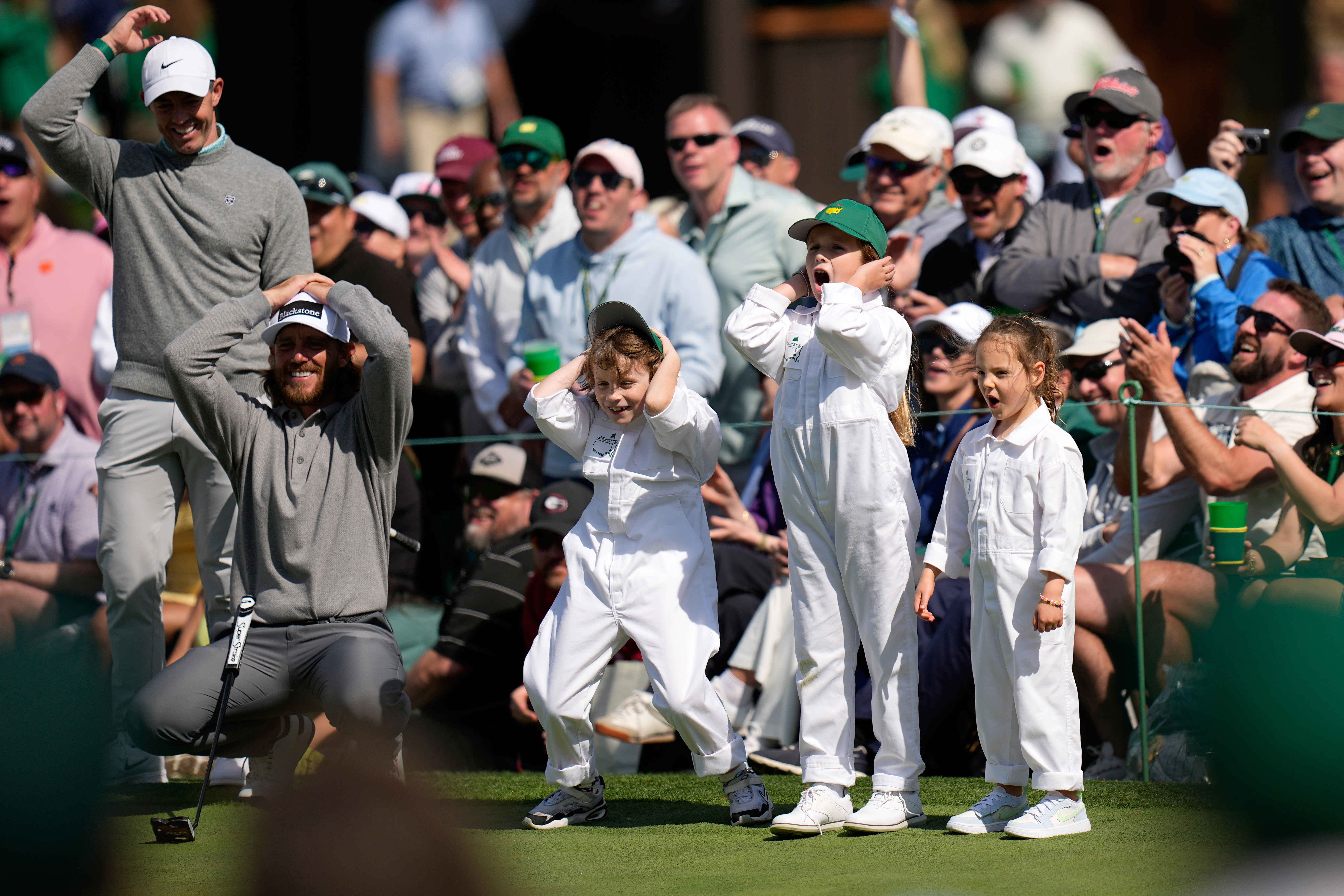 8-year-old Frankie Fleetwood steals the show during Par 3 Contest on the eve of the Masters