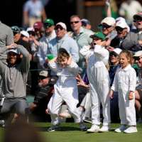 8-year-old Frankie Fleetwood steals the show during Par 3 Contest on the eve of the Masters