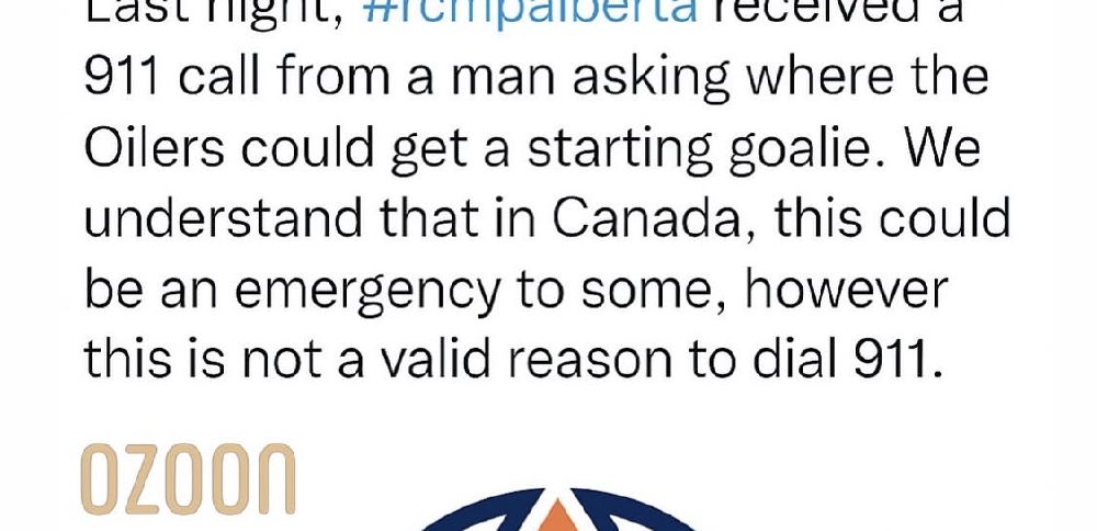 Have You Seen This? Canadians reminded that poor goaltending is not a reason to call 911