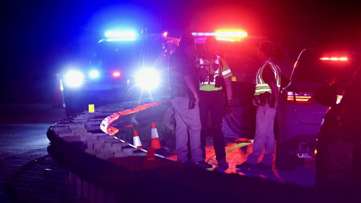 Utah Highway Patrol responds to the scene of a fatal motorcycle accident along U.S. 189 near Vivian Park in Provo Canyon on Wednesday.