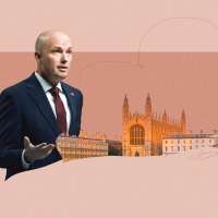 In England, Utah's governor defends free speech