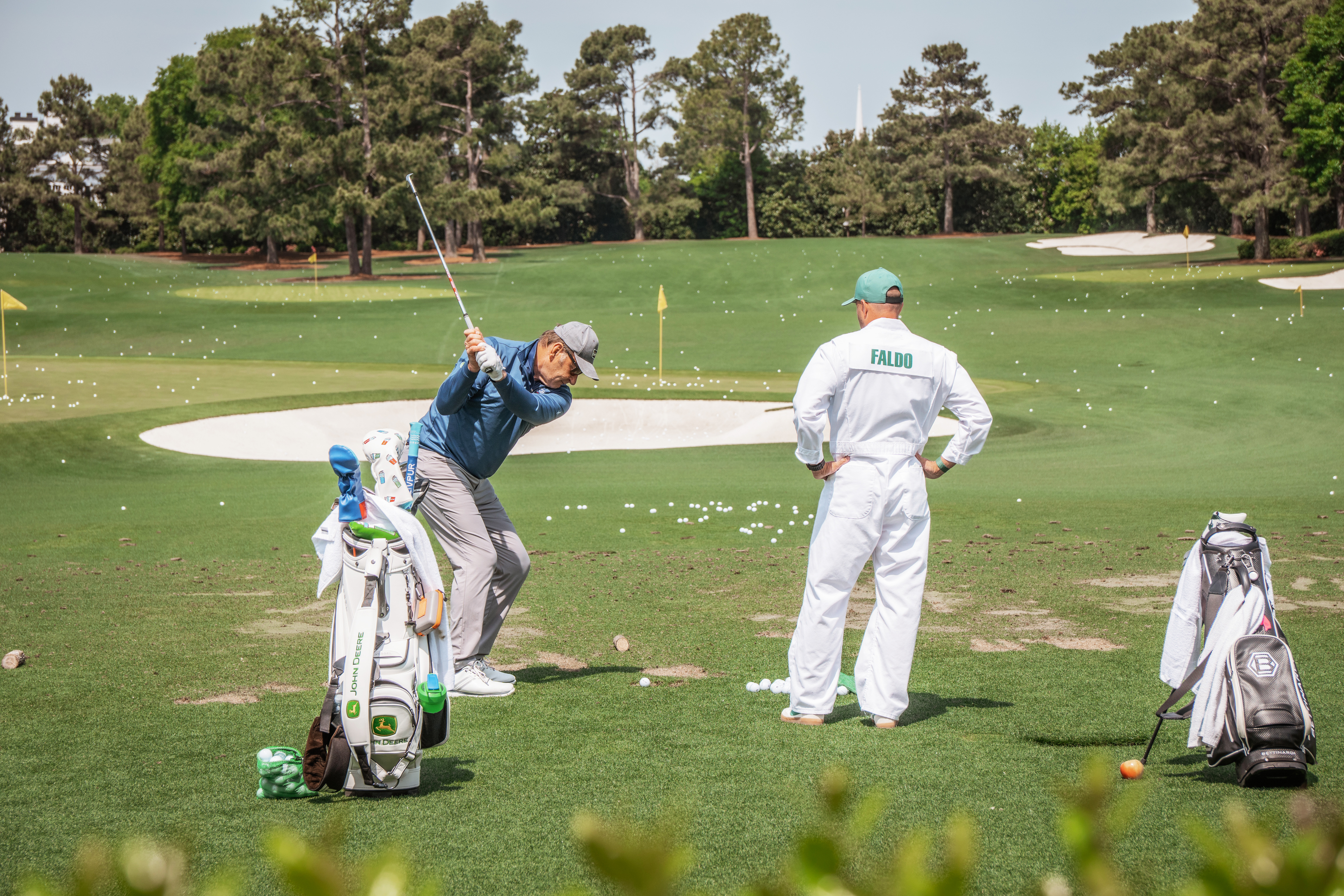 Utah CEO called to caddy for Sir Nick Faldo at The Masters Par 3 Contest