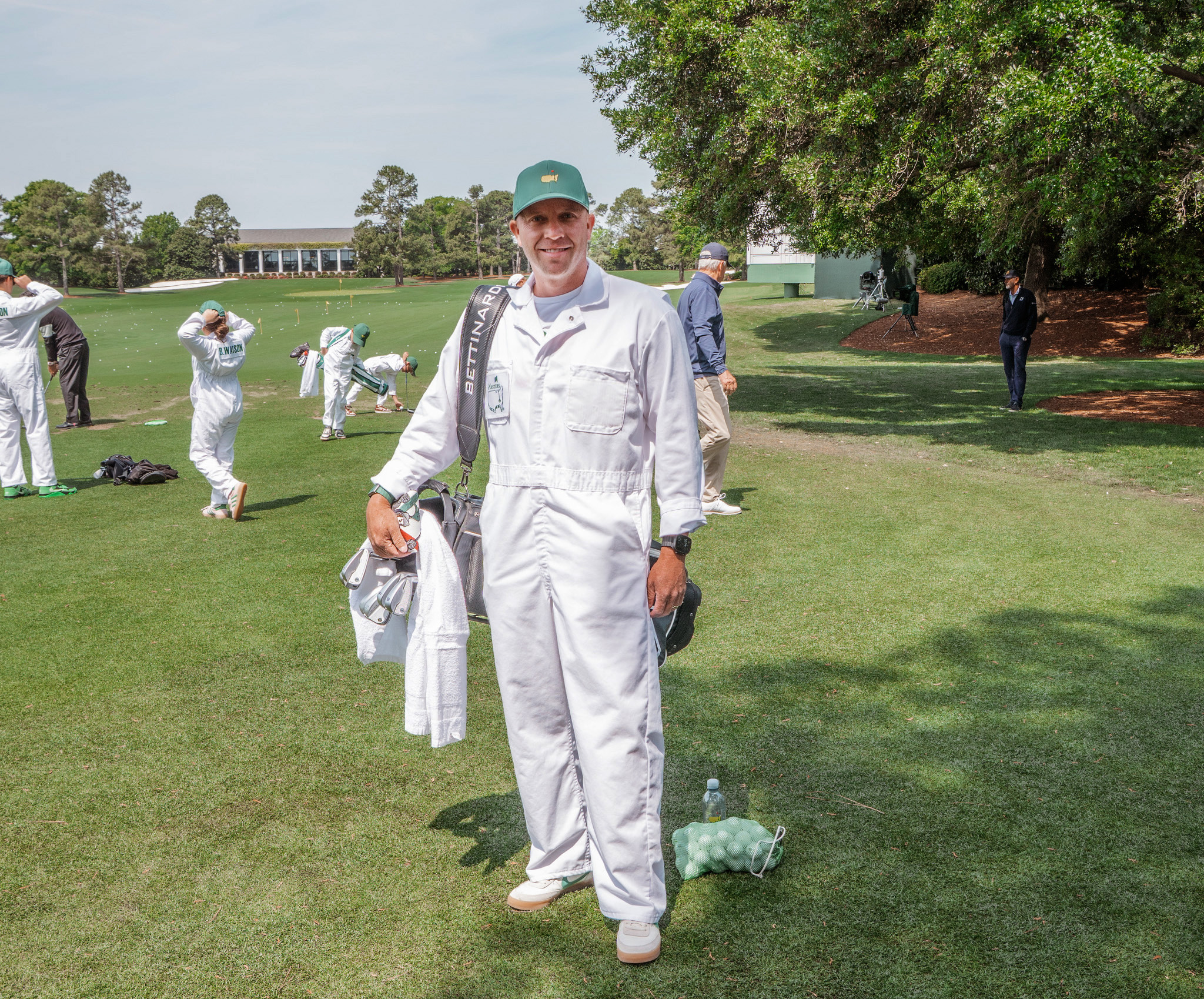 Utah CEO called to caddy for Sir Nick Faldo at The Masters Par 3 Contest 