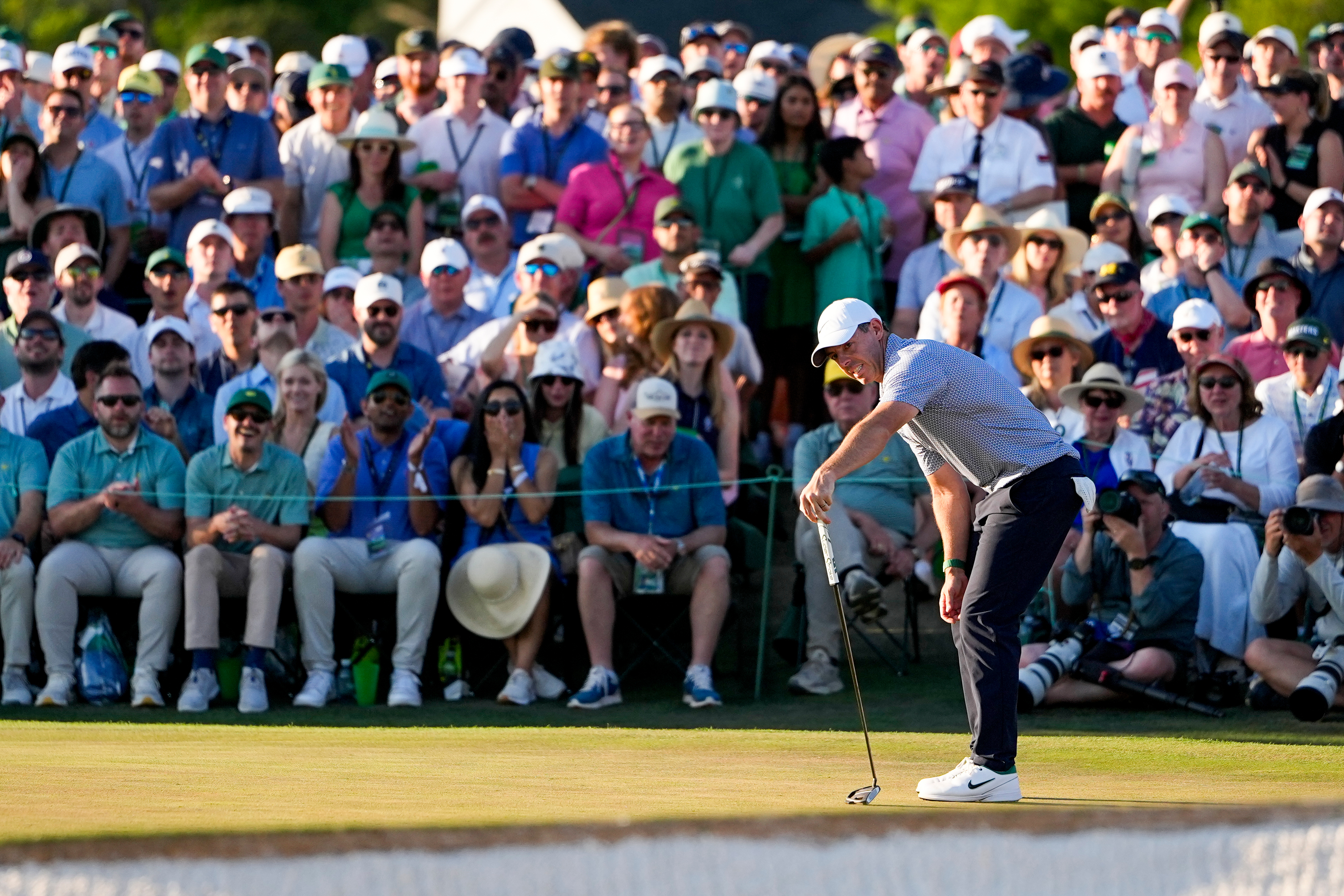 Rory McIlroy goes back-to-back at the Masters to join Jack Nicklaus, Nick Faldo and Tiger Woods