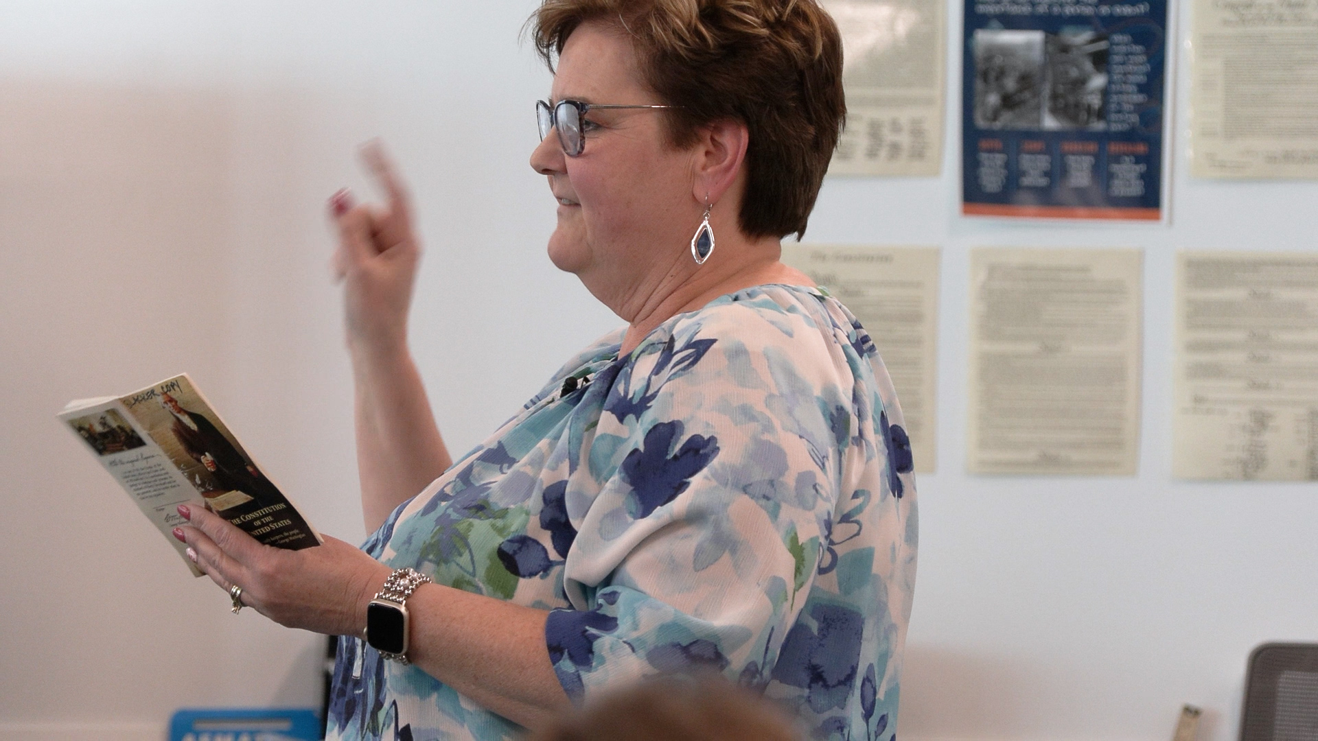 LeNina Wimmer teaches at Farmington High School. This year we celebrate the country’s 250th birthday but some Utah civics teachers are tiptoeing through lessons about the constitution because of the current political climate.