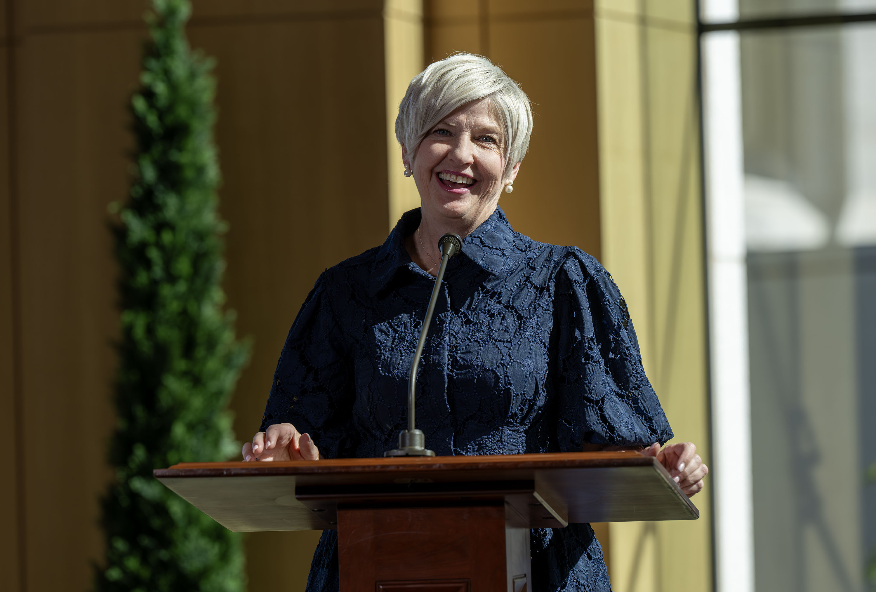 Media are given tours of the new visitors' center on Temple Square in Salt Lake City on Monday.