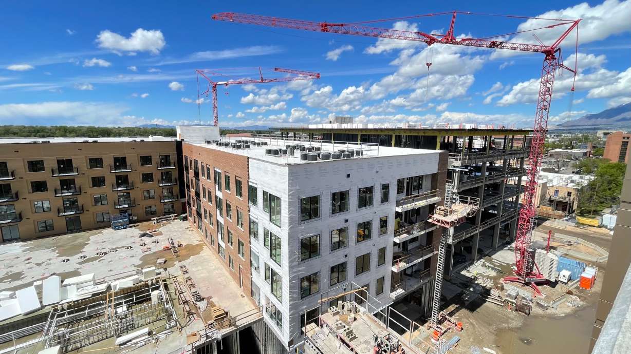 As Ogden's ambitious WonderBlock development project takes shape, city leaders are renewing debate about implementing paid downtown parking. The WonderBlock area is pictured Monday.
