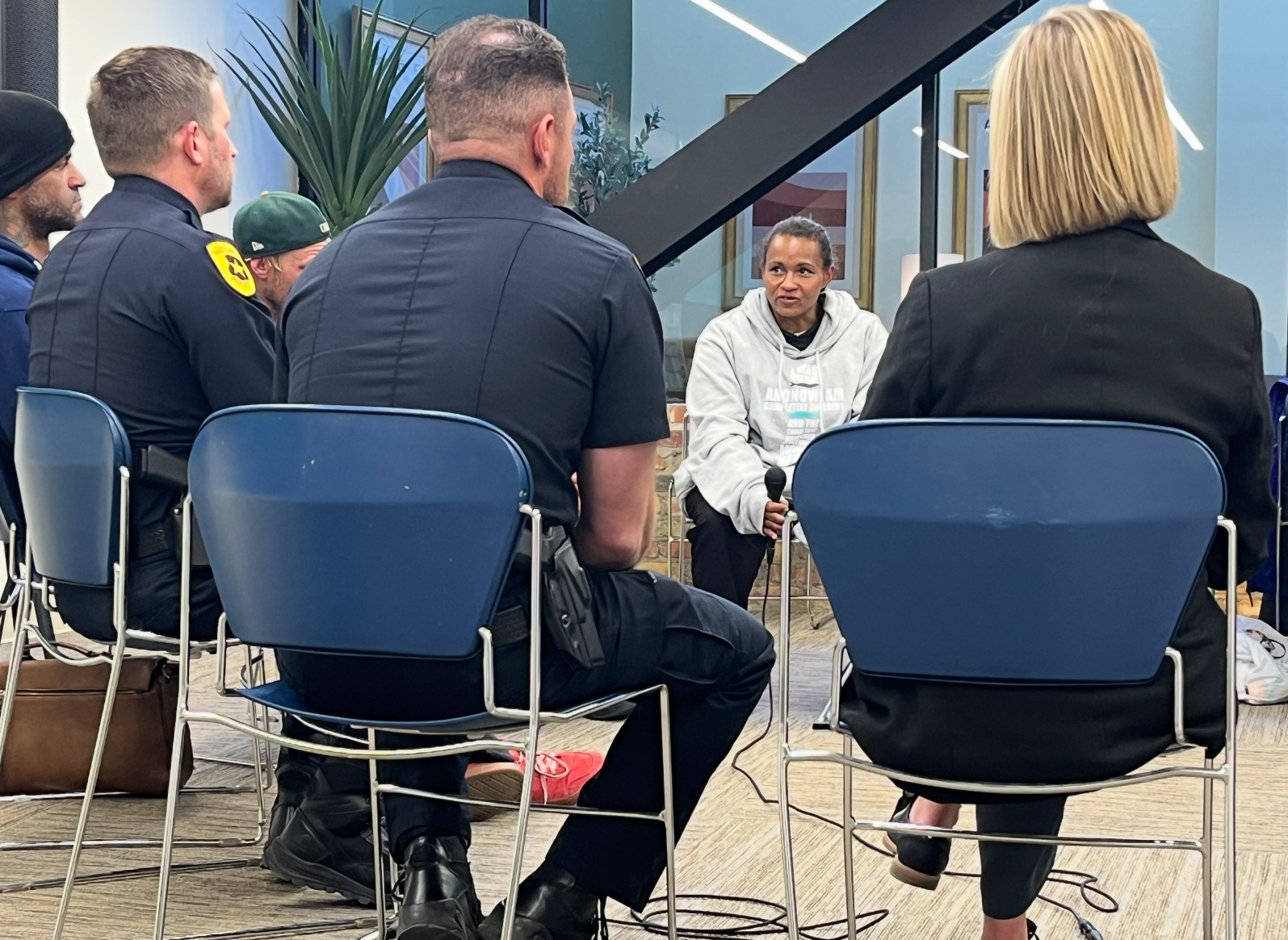 Salt Lake police sit down with unsheltered Utahns to seek resource solutions 