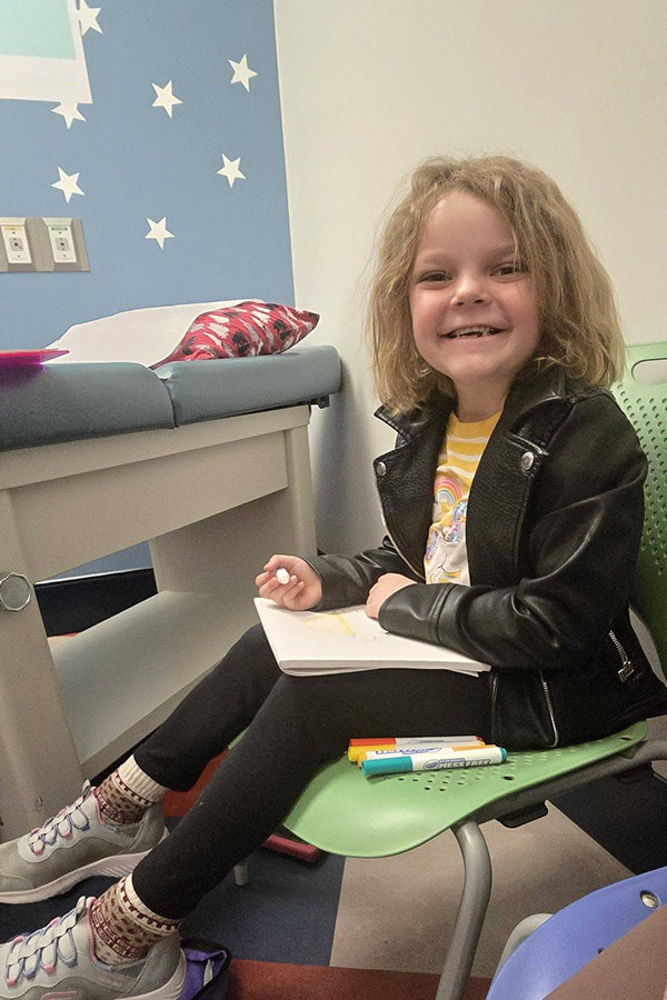 Valerie Jensen in the hospital in this undated photo.