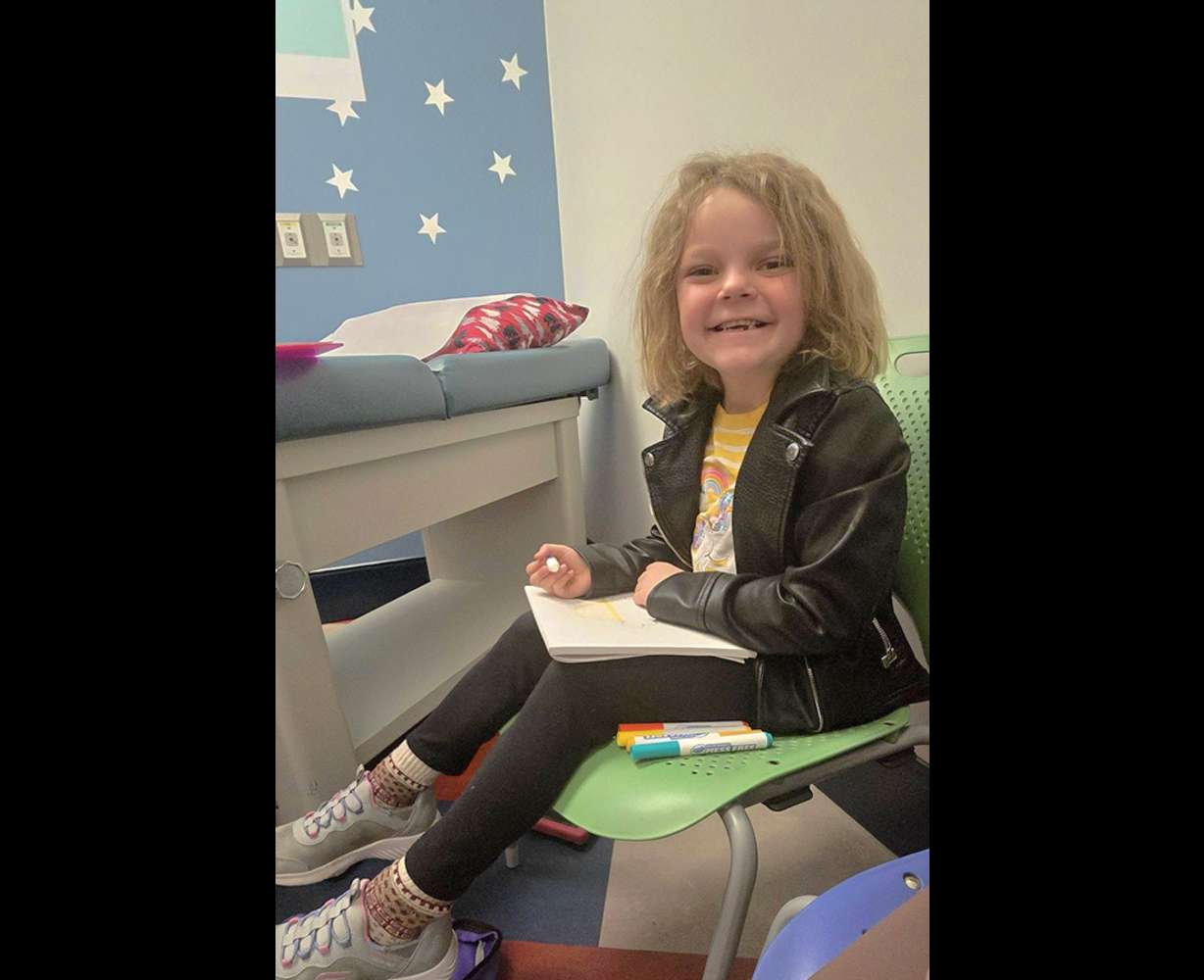 Valerie Jensen in the hospital in this undated photo.