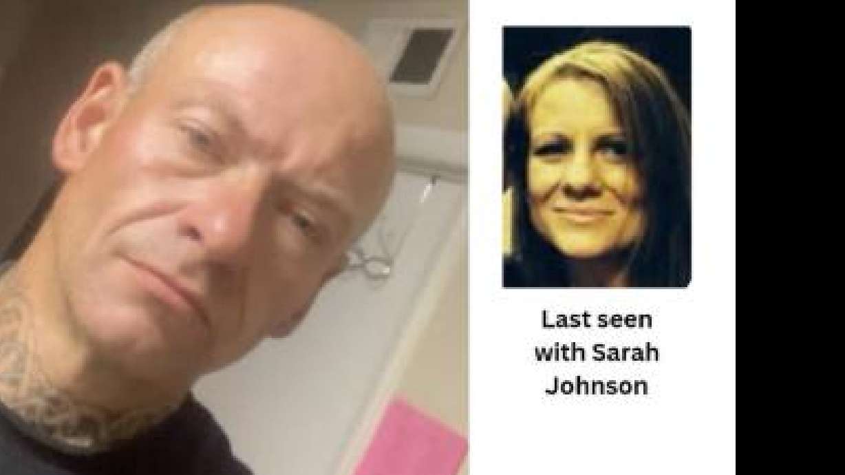 A missing persons flyer depicts John Handricks and Sarah Johnson. Johnson's son, Matthew Leonard, was charged Sunday with two counts of aggravated murder in their deaths. Their bodies have not been located.