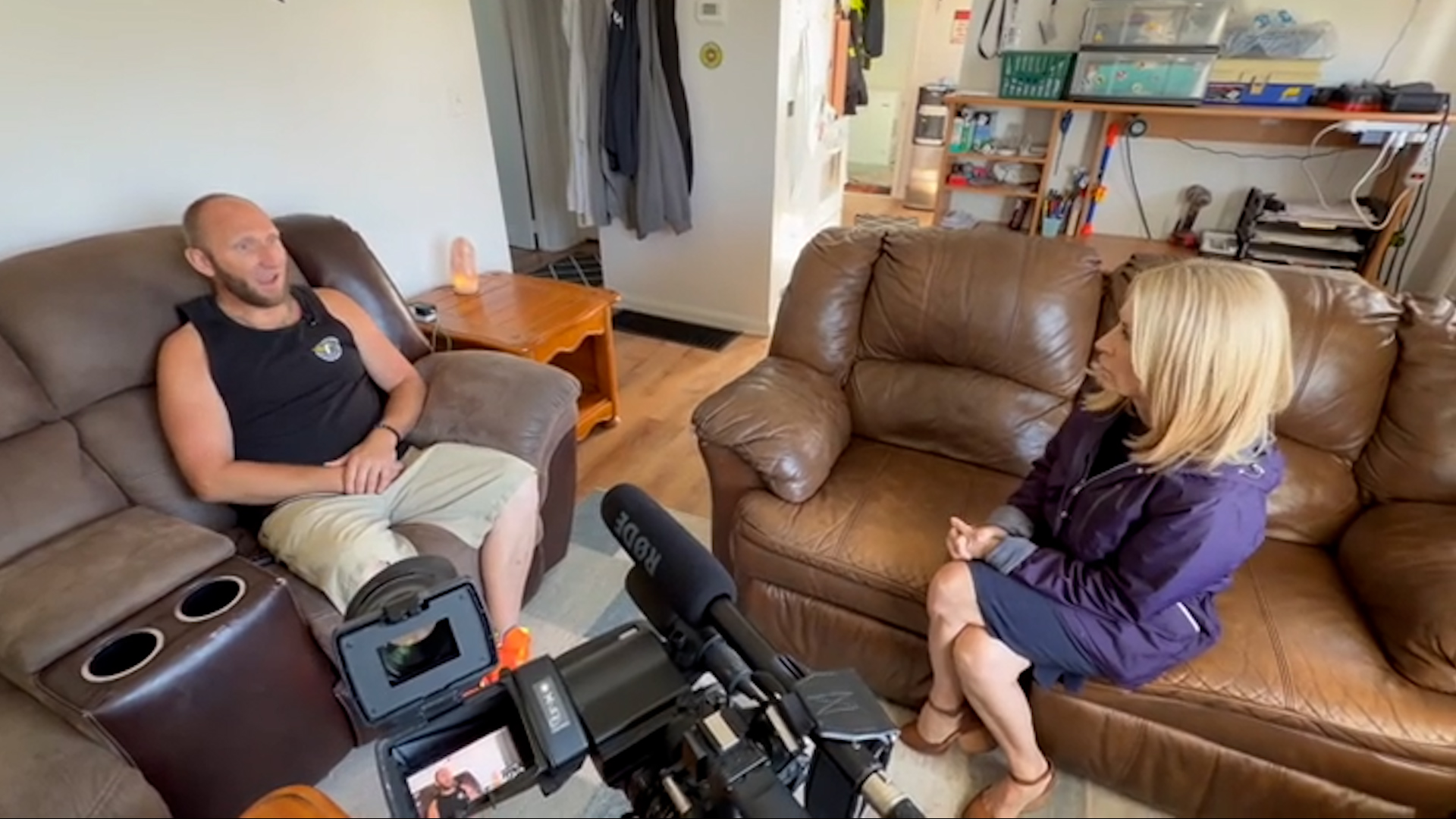 Kris Price speaks with KSL’s Debbie Worthen on Wednesday. Price nearly lost his home when he sought help from BOUND to find financial aid.