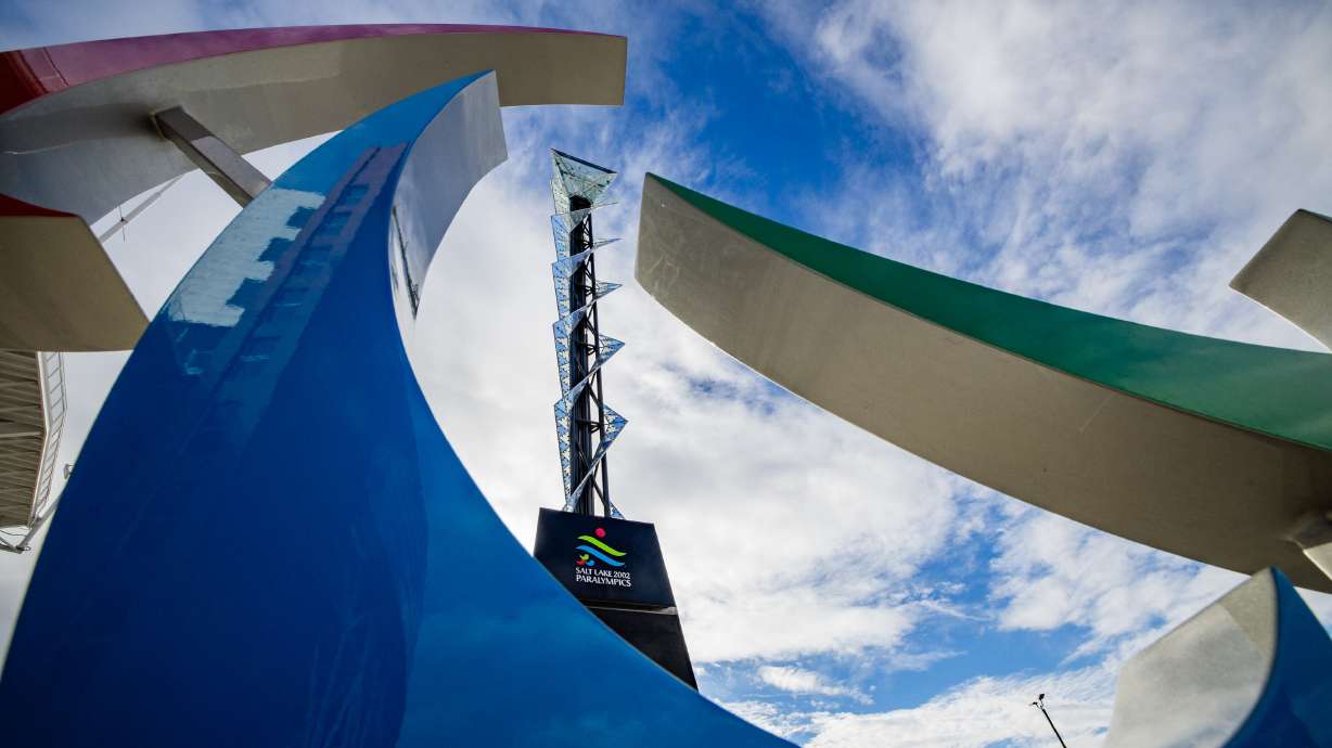 The Olympic and Paralympic Cauldron Plaza at Rice-Eccles Stadium in Salt Lake City on Jan. 7. U.S. Olympic officials are already preparing to line up sponsors for Utah's 2034 Winter Games .