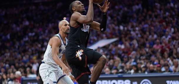 Joel Embiid provides an emotional lift and Tyrese Maxey carries the 76ers into the playoffs