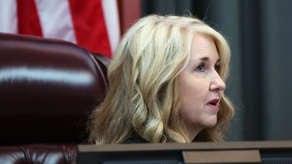 Justice Diana Hagen in Salt Lake City on Sept. 25, 2024. Hagen submitted a letter of resignation to the governor on Friday.