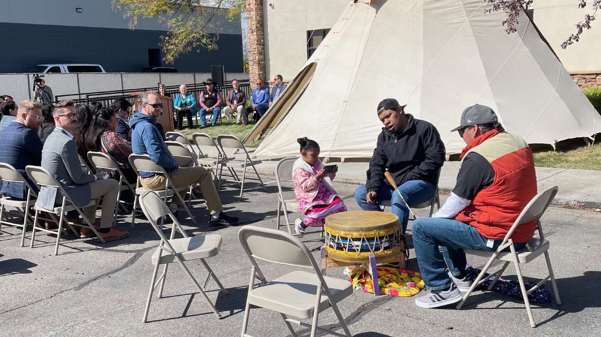 Urban Indian Center officials and the organization's backers gathered Thursday for a ceremony to unveil the expanded health care offerings at its Murray clinic.