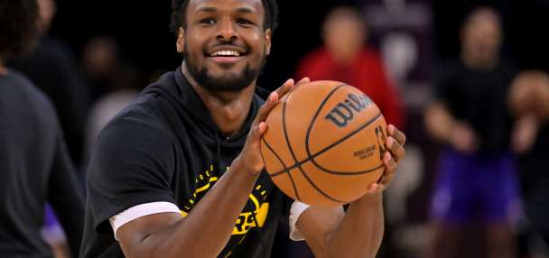 Bronny and LeBron James are looking forward to postseason playing time together with the Lakers