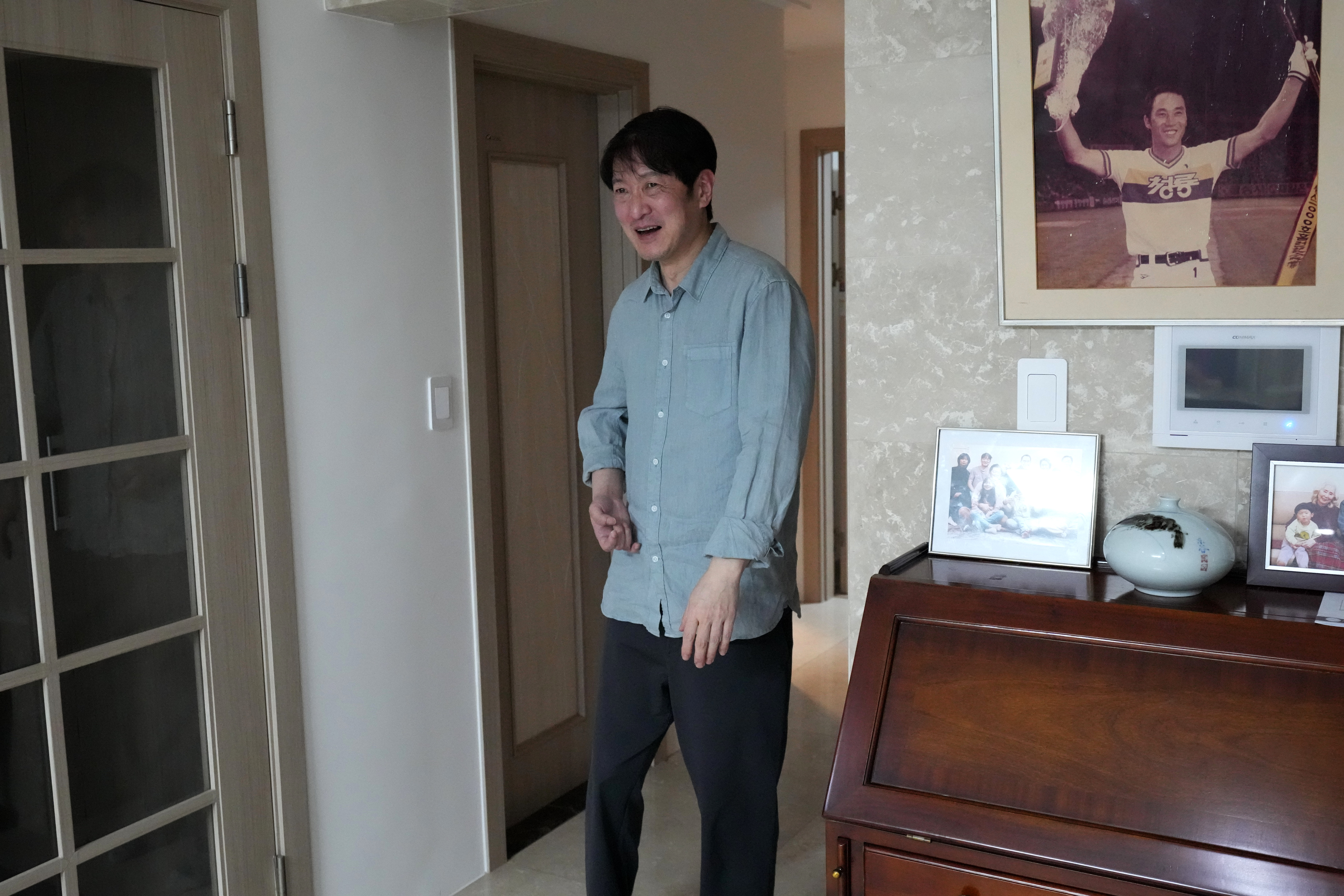 South Korean pianist Lee Hun speaks during an interview in Seoul, South Korea, April 8.