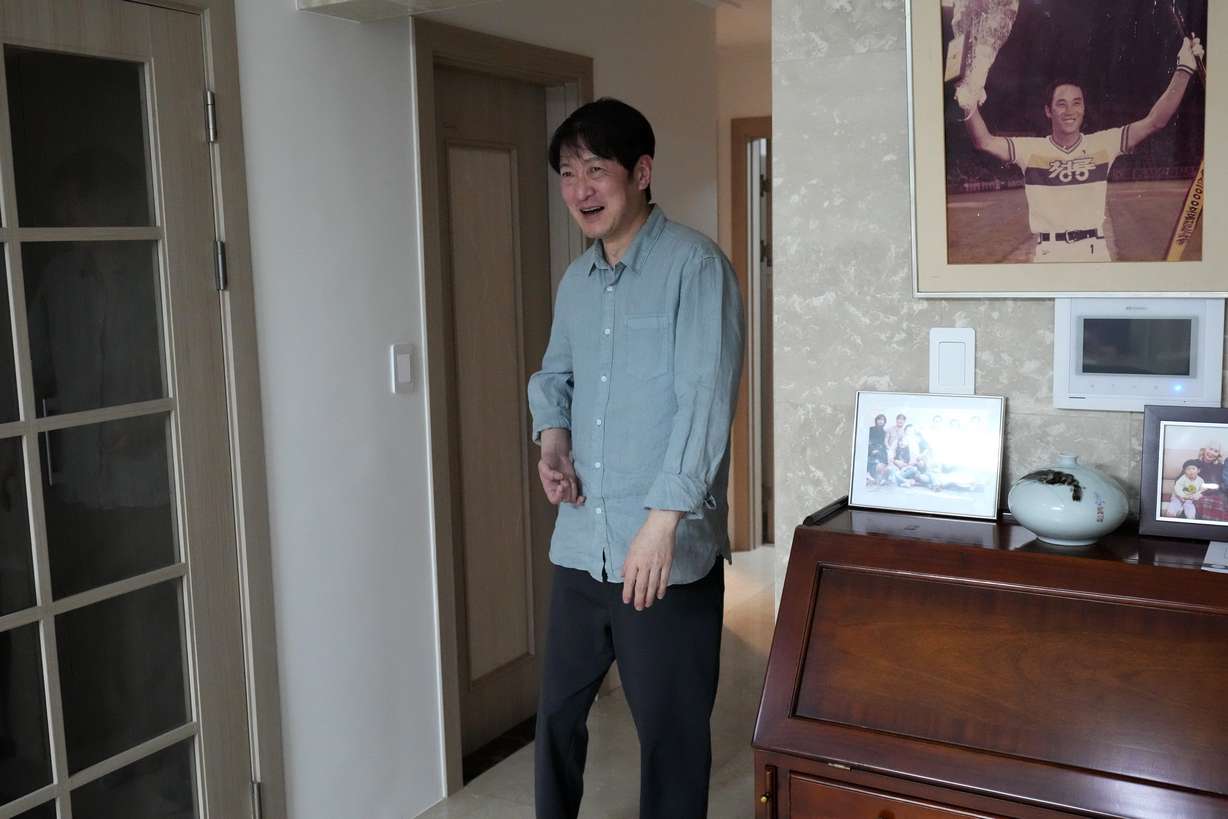 South Korean pianist Lee Hun speaks during an interview in Seoul, South Korea, April 8.