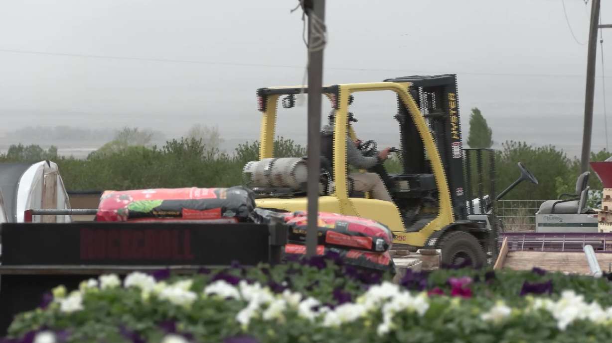 Riley's Farm Fresh in Genola, Utah County, is pictured on April 16. Utah's odd spring is likely to produce what one expert calls a "fruit famine" across the state this year.