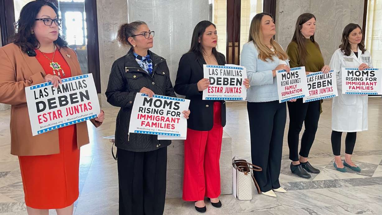 A contingent of immigrant advocates gathered Friday at the Utah Capitol in Salt Lake City to tout temporary protective status programming amid moves by the Trump administration to end it.