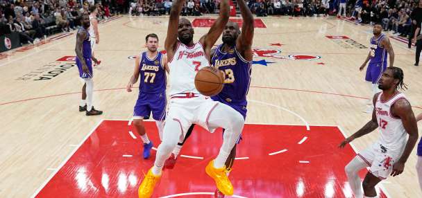 Kevin Durant, LeBron James meet in playoffs for 4th time when Rockets visit short-handed Lakers