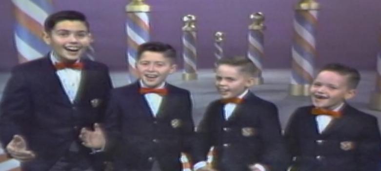 Alan, Wayne, Merrill and Jay Osmond perform on "The Andy Williams Show."