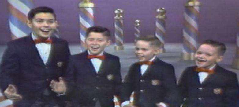 Alan, Wayne, Merrill and Jay Osmond perform on "The Andy Williams Show."