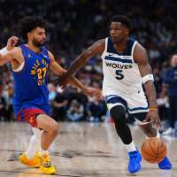 Edwards and Randle rally Timberwolves past Nuggets 119-114 to even series at 1 apiece