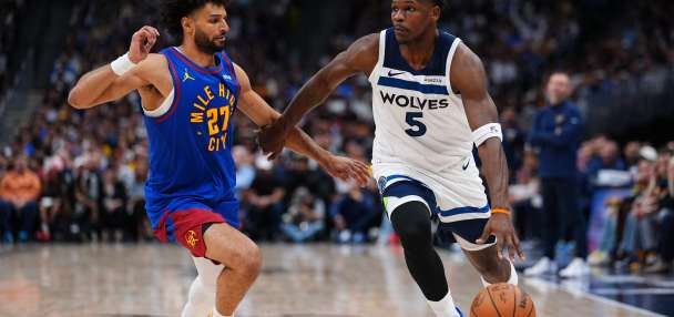 Edwards and Randle rally Timberwolves past Nuggets 119-114 to even series at 1 apiece