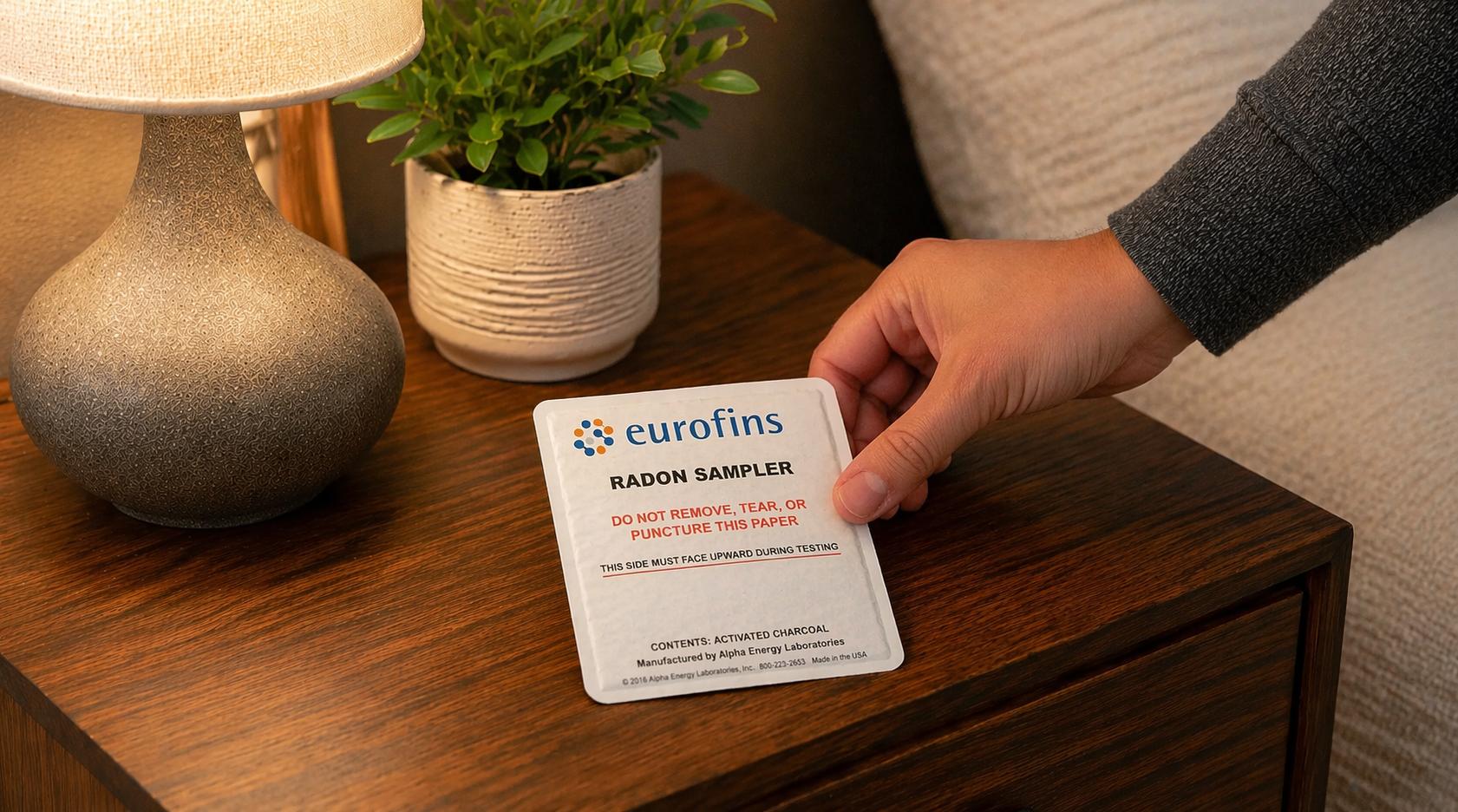 The only way to detect radon gas is to test for it. This can be done by using a simple radon test kit, like the one pictured above.