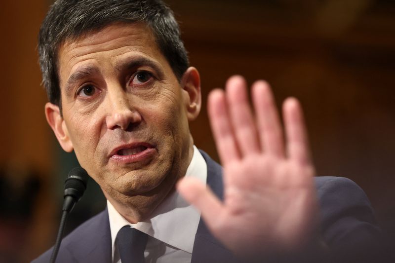 Kevin Warsh, President Donald Trump's nominee to be next chair of the Federal Reserve, testifies before a Senate Banking Committee confirmation hearing on Capitol Hill in Washington, Tuesday. Warsh advocated for smaller Fed holdings during his hearing.