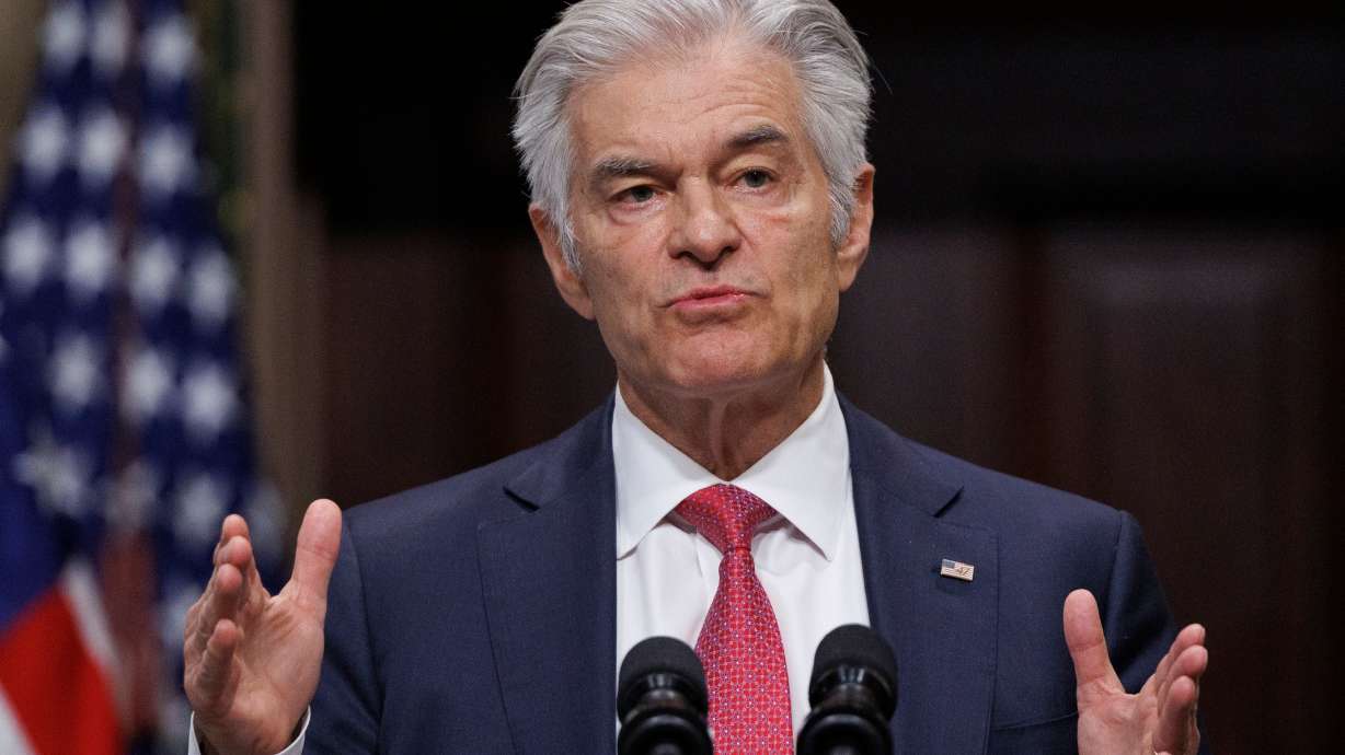 Dr. Mehmet Oz, administrator for the Centers for Medicare & Medicaid Services, speaks in the Eisenhower Executive Office Building Feb. 25, in Washington. He is launching an audit of state Medicaid oversight.