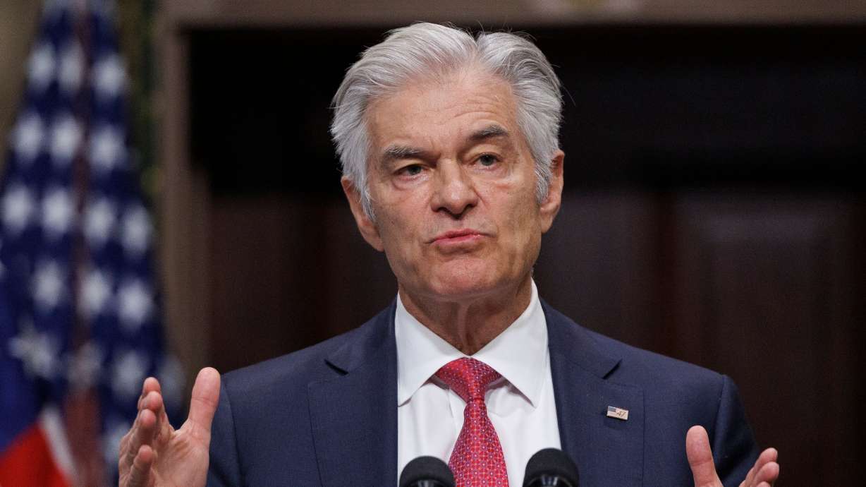 Dr. Mehmet Oz, administrator for the Centers for Medicare & Medicaid Services, speaks in the Eisenhower Executive Office Building Feb. 25, in Washington. He is launching an audit of state Medicaid oversight.