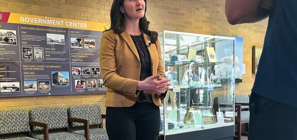 New display explains Great Salt Lake's water situation, one marble at a time