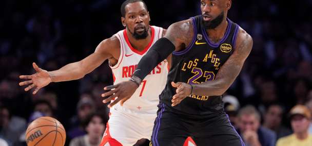 LeBron scores 28, leads short-handed Lakers past Durant's Rockets again 101-94 for 2-0 series lead