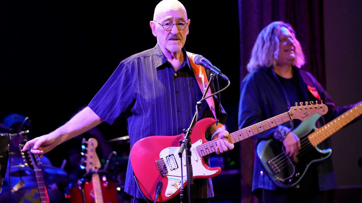 Dave Mason performs at City Winery in Chicago on Feb. 21, 2023. Mason died Sunday at his home in Gardnerville, Nevada. He was 79.